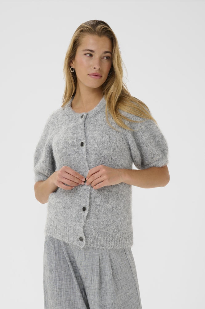 KAEMILIE EVI CARDIGAN 10510296 100123 GREY MELANGE